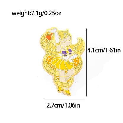 Sailor Venus–inspired enamel pin.