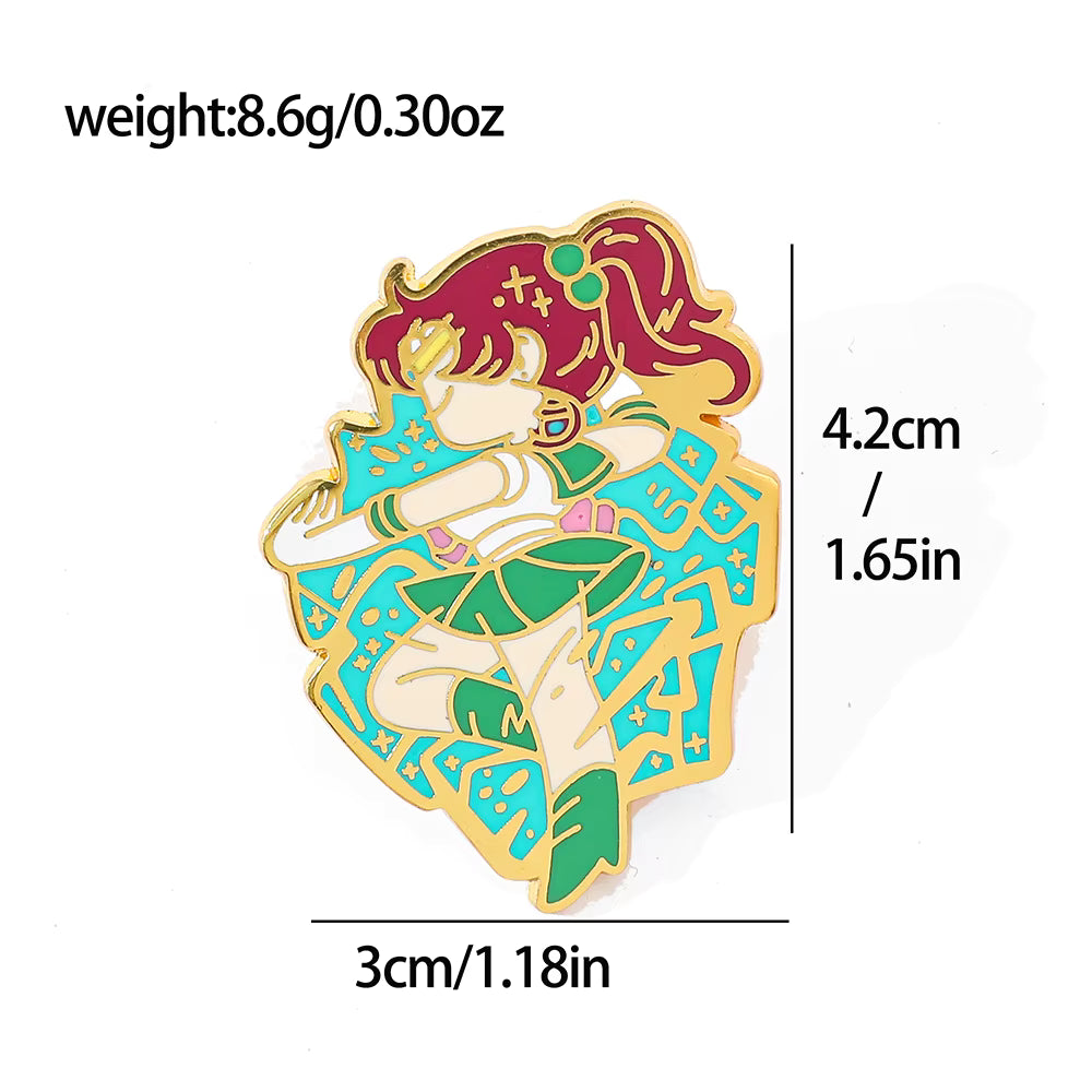 Sailor Jupiter–inspired enamel pin.