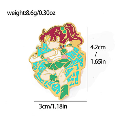 Sailor Jupiter–inspired enamel pin.