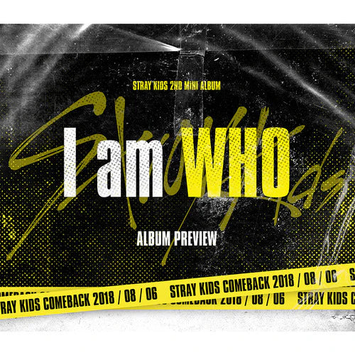 Stray Kids 3rd Album ‘I Am Who’ front cover, official K-pop album including CD, photobook, and QR photocard.