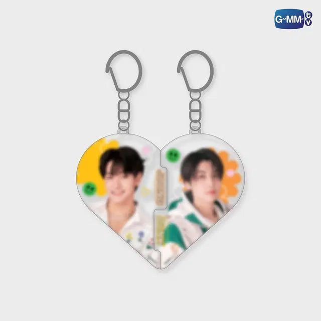 JoongDunk heart puzzle acrylic keychain official GMMTV merchandise two piece interlocking charm set forming heart design collectible keychain preview