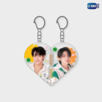 JoongDunk heart puzzle acrylic keychain official GMMTV merchandise two piece interlocking charm set forming heart design collectible keychain preview