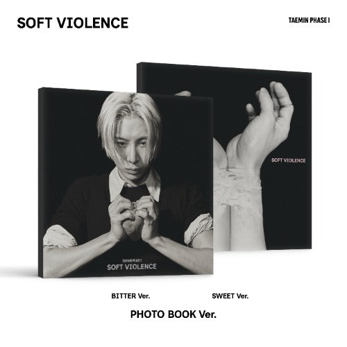 TAEMIN PHASE I Soft Violence PHOTO BOOK Ver BITTER Ver and SWEET Ver album cover preview official Kpop album collection