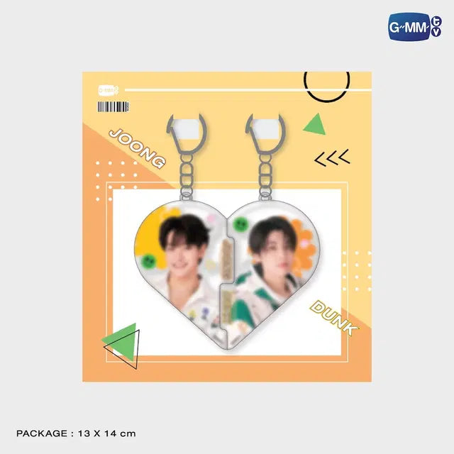 JoongDunk heart puzzle acrylic keychain official GMMTV merchandise packaged acrylic keychain set sealed collectible fan merchandise box preview