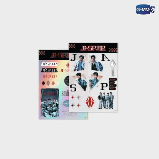 JASP.ER RISER Concert The First Rise sticker set official T Pop merchandise holographic and transparent sticker sheets