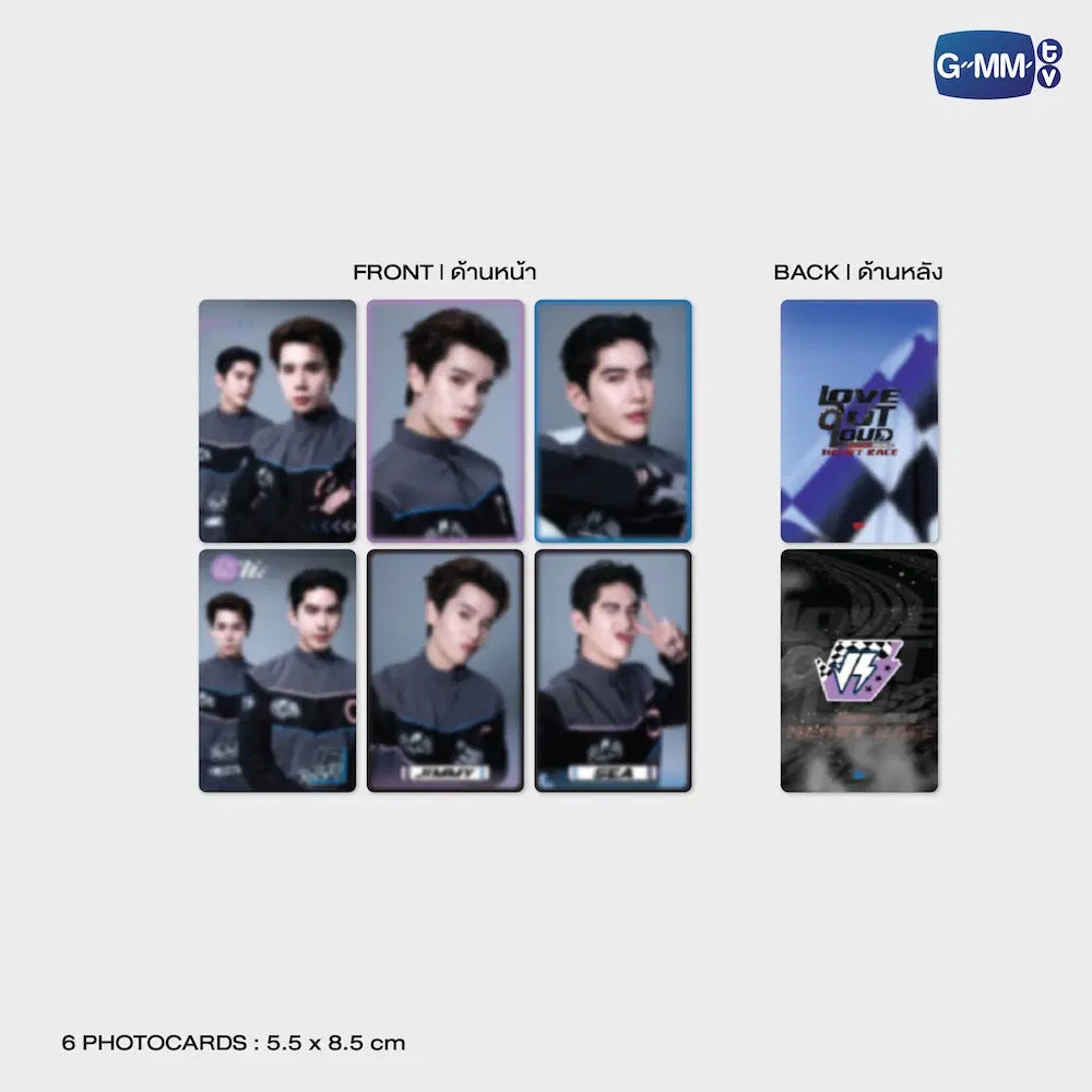 Jimmy Sea photocards Heart Race mini photo set official GMMTV cards