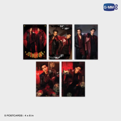 Joong Dunk fancon postcards set of 5 Eyes On You 4x6 inch official GMMTV collectible photos Idol Fusion