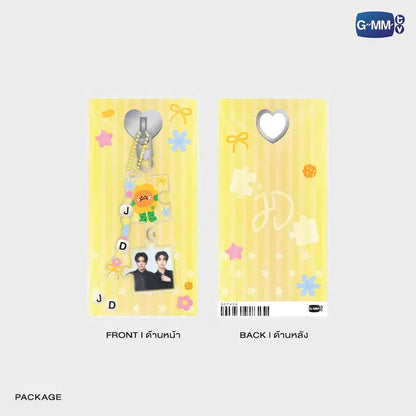 JoongDunk phone buckle packaging front and back official GMMTV merchandise featuring Jaidee phone charm accessory