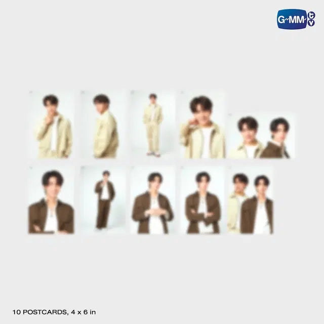 JOONGDunk postcard set with frame official GMMTV merchandise 10 postcards collection photo cards style set close up preview