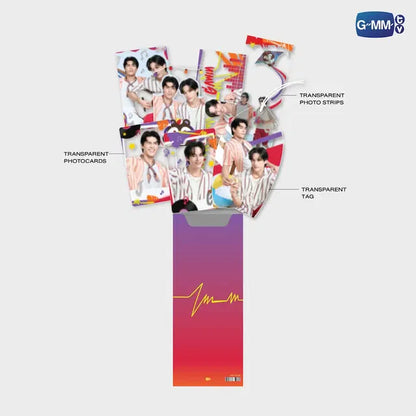 JossGawin Heat and Beat Concert Transparent Photo Set contents displayed including transparent photocards photo strips and transparent tag official GMMTV merchandise