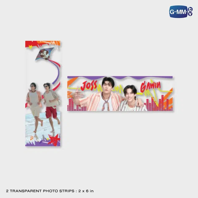 JossGawin transparent photo strips set of 2 Heat and Beat Concert official GMMTV collectible merchandise