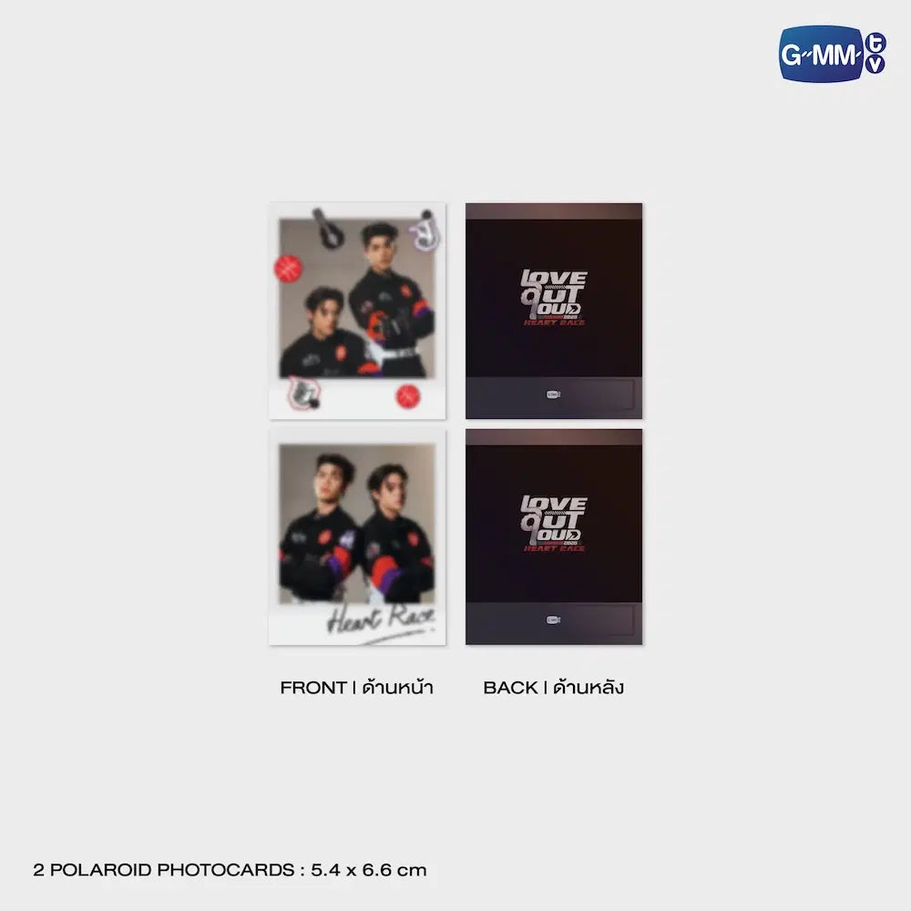 Joss Gawin polaroid photocards Heart Race mini photo set instant photos
