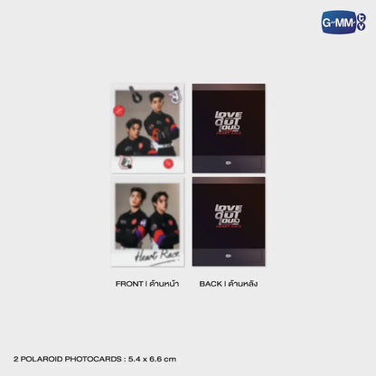 Joss Gawin polaroid photocards Heart Race mini photo set instant photos