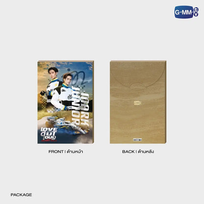 Junior Mark mini photo set packaging front and back GMMTV Heart Race 2026 official box