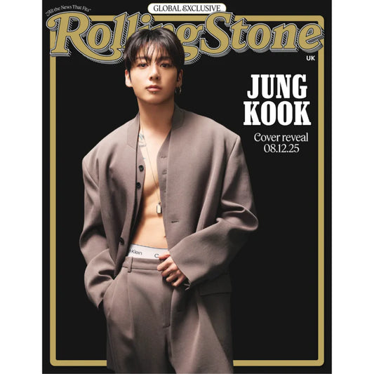 Jung Kook BTS Rolling Stone Korea February 2026 magazine cover – Korean edition, official K-pop merchandise.