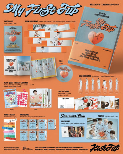 [Pre Order] KickFlip 3rd Mini Album [My First Flip] - HEART TRAINING Ver. / MAKE A WISH Ver. / MY FIRST LOVE SONG Ver.