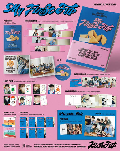 [Pre Order] KickFlip 3rd Mini Album [My First Flip] - HEART TRAINING Ver. / MAKE A WISH Ver. / MY FIRST LOVE SONG Ver.