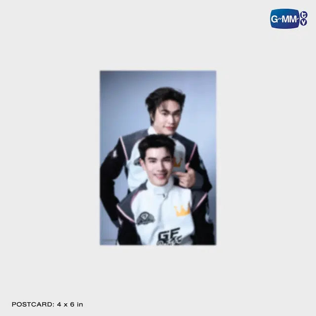 Look Khunnoo postcard holder displaying 4x6 inch postcard official GMMTV collectible storage accessory