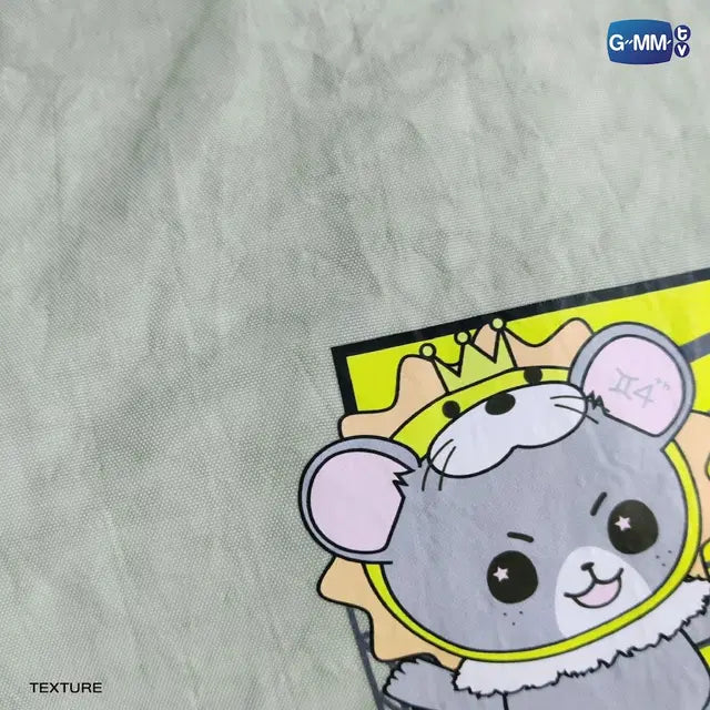 LOOK KHUNNOO shopping bag close up mascot design detail official GMMTV merchandise sporty character print Gemini Fourth inspired artwork