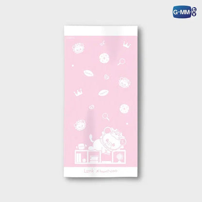 LOOK KHUNNOO towel official GMMTV merchandise 100% cotton soft bath towel featuring Look Khunnoo character design Gemini Fourth inspired collectible towel