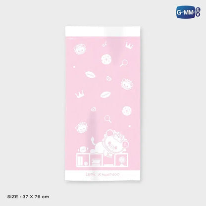 LOOK KHUNNOO towel official GMMTV merchandise cotton towel size reference 37x76 cm soft character printed towel Gemini Fourth design preview