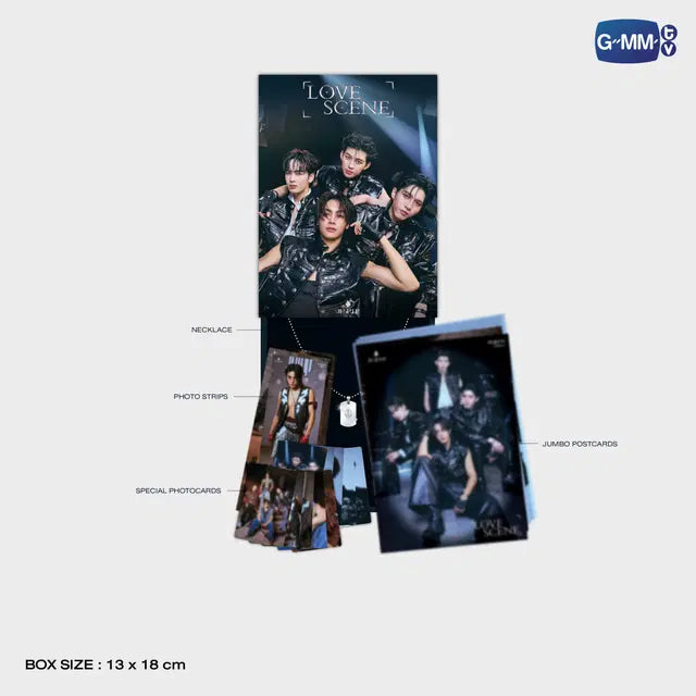 JASP ER LOVE SCENE photo set inclusions preview official T pop merchandise jumbo postcards photocards photo strips and necklace collectible set