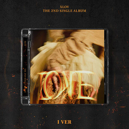 XLOV 2nd Single [I ONE] I Version front cover, official K-pop single including CD, booklet, lyrics, tattoo sticker, and random photocards.