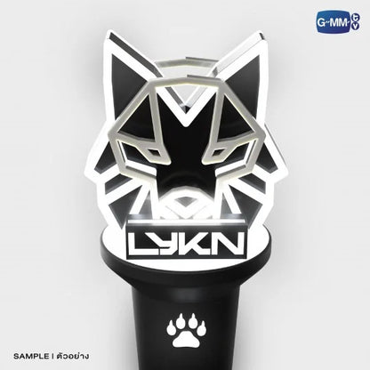Close-up of LYKN wolf head design on Official Light Stick V.2