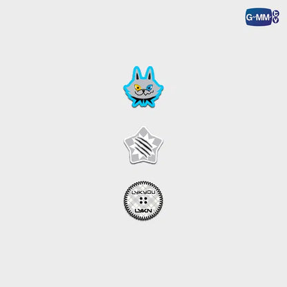 Lykyou button cover set official GMMTV merchandise decorative acrylic shirt button accessories collectible character set