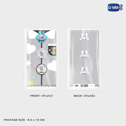 Lykyou button cover set packaging front and back official GMMTV merchandise collectible accessory