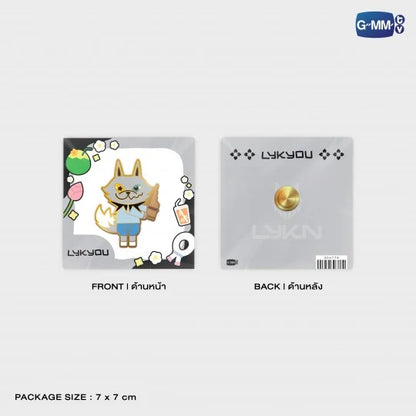 LYKYOU character metal pin official packaging