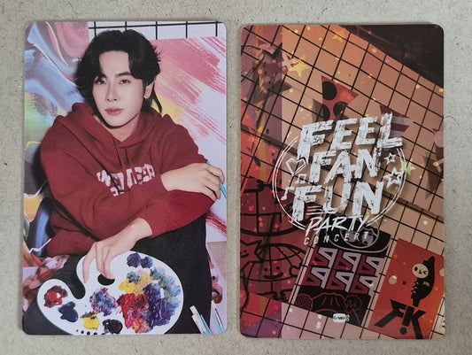 Mix 2 FEEL FAN FUN PARTY CONCERT collectible photocard front and back official GMMTV EarthMix merchandise.