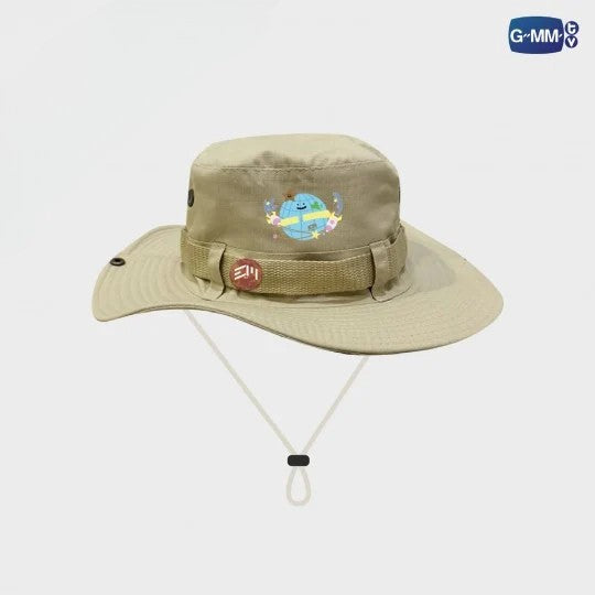 Mr Saturnworld bucket hat Love Out Loud Fan Fest 2024 THE LOVE PIRATES khaki EarthMix official merch