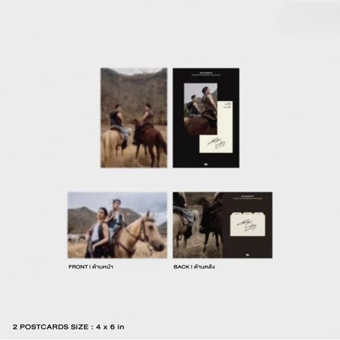 Set of 2 WilliamEst WE MAGNETIC postcards included in the boxset.