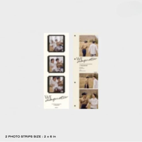 Two WilliamEst WE MAGNETIC photo strips included in the photobook boxset.