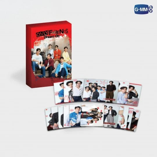 Front of the Only Friends: Dream On Collectible Card Set packaging with preview of included photocards featuring Earth, Mix, Joss, Gawin, Aou, and Boom.