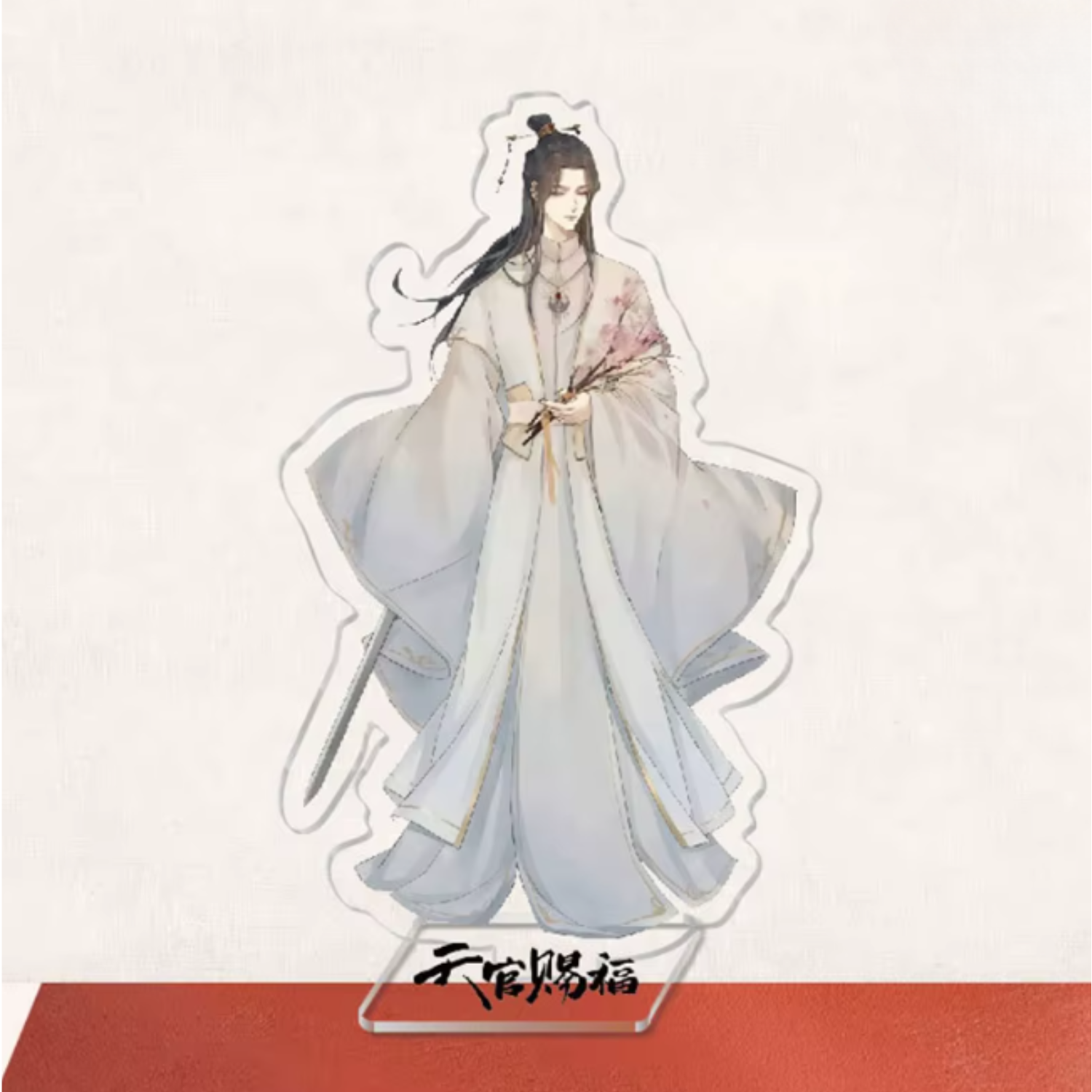Heaven Official’s Blessing acrylic stand figure featuring Xie Lian, collectible fan merchandise for display or collection.