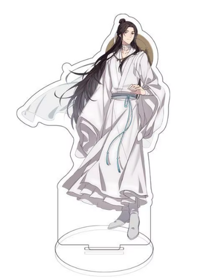 Heaven Official’s Blessing acrylic stand figure featuring Xie Lian, collectible fan merchandise for display or collection.
