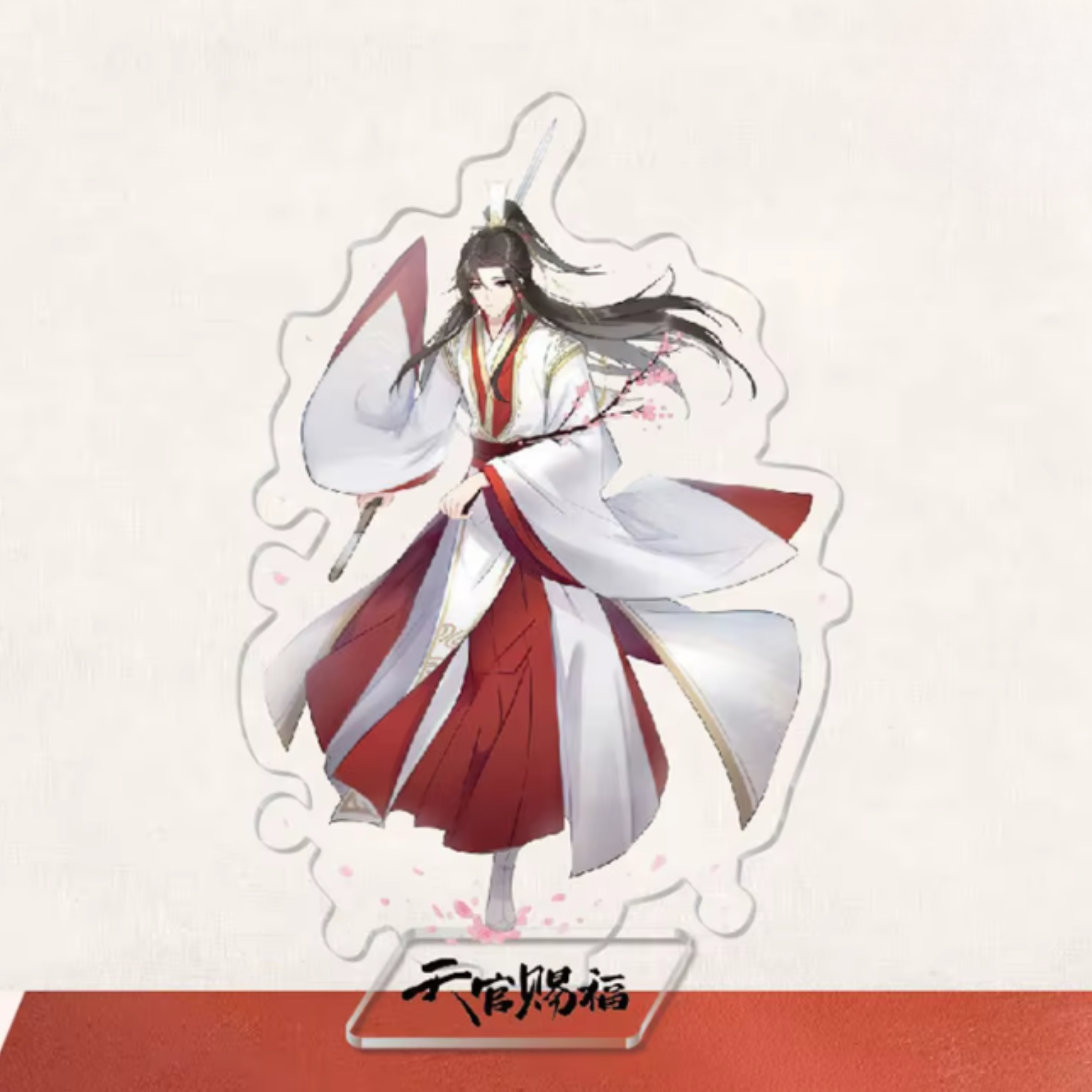 Heaven Official’s Blessing acrylic stand figure featuring Xie Lian, collectible fan merchandise for display or collection.