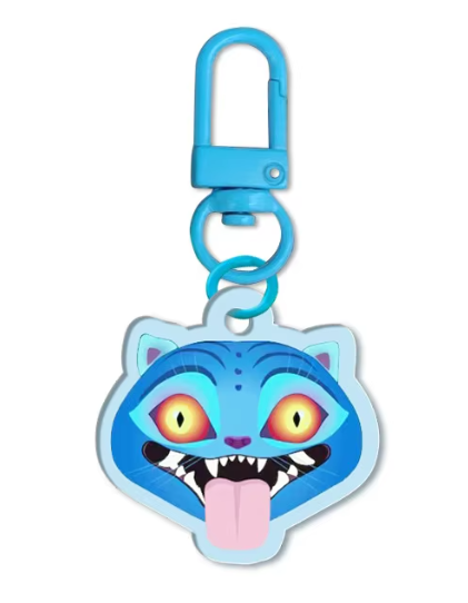Kpop Demon Hunters acrylic keychain, 3×2 cm durable plastic keyring with fandom-inspired design, collectible fan merchandise.
