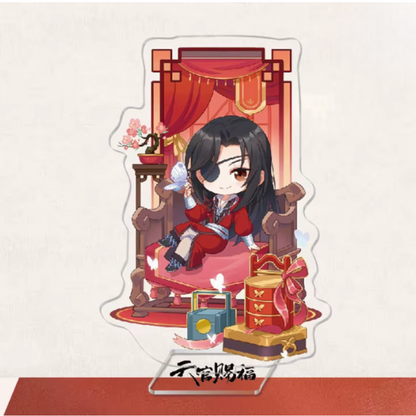 Heaven Official’s Blessing acrylic stand figure featuring Hua Cheng, collectible fan merchandise for display or collection.