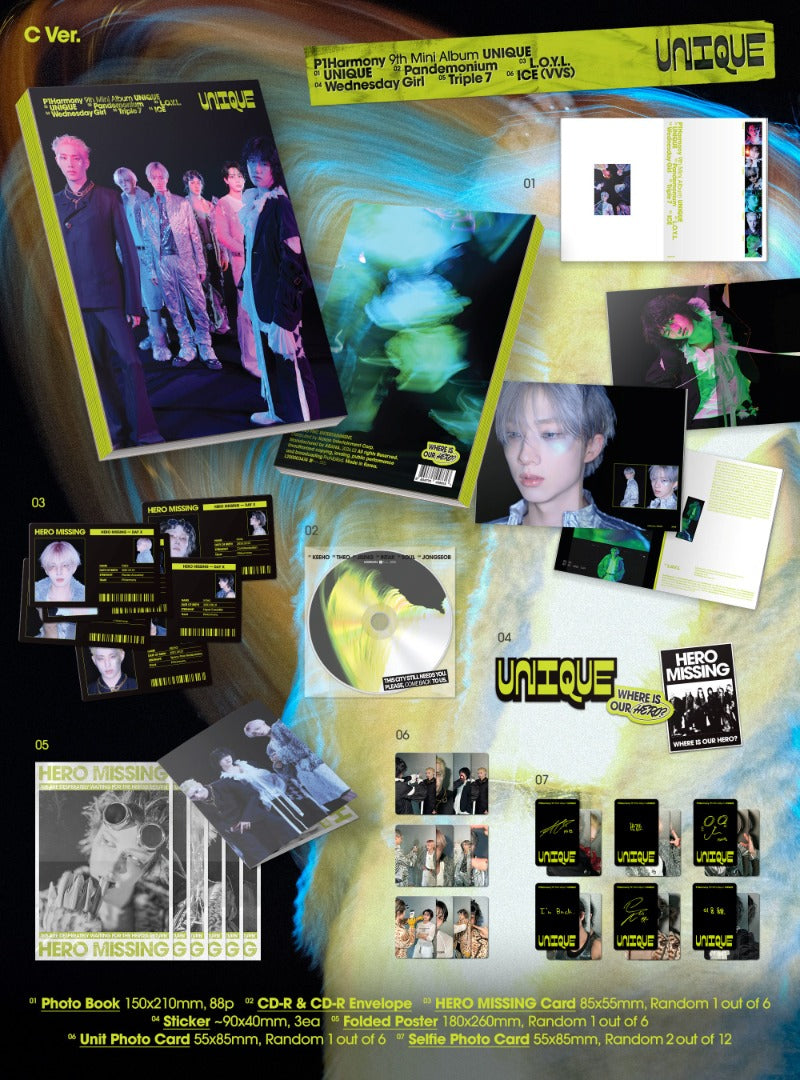 P1Harmony UNIQUE Album | Photobook Ver. – Idol Fusion