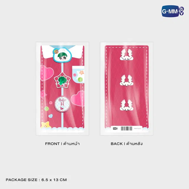Paody button cover set packaging front and back official GMMTV merchandise collectible accessory