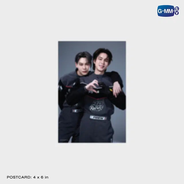 Paody postcard holder displaying 4x6 inch postcard official GMMTV collectible storage accessory