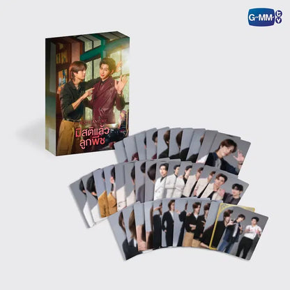 Peach and Me collectible card set official GMMTV merchandise featuring PondPhuwin WilliamEst PerthSanta and EmiBonnie photocard collection