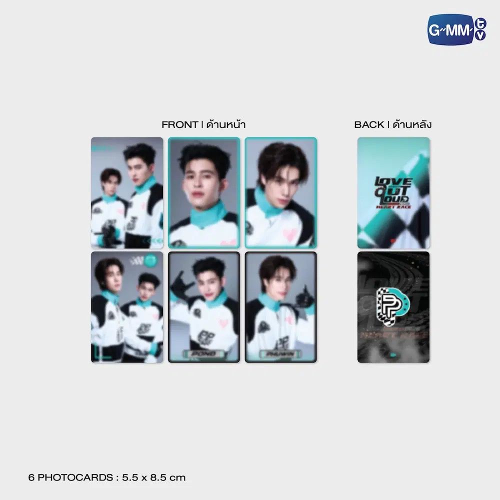 Pond Phuwin photocards set Heart Race mini photo set official GMMTV cards