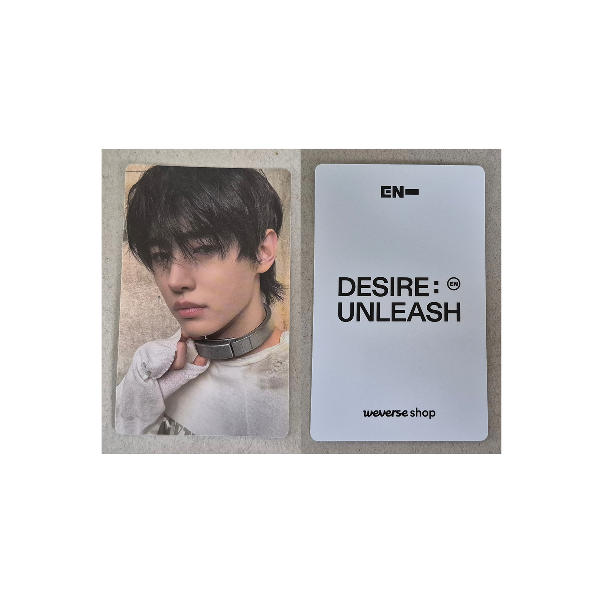 Official ENHYPEN DESIRE : UNLEASH Weverse photocard (Sunghoon)
