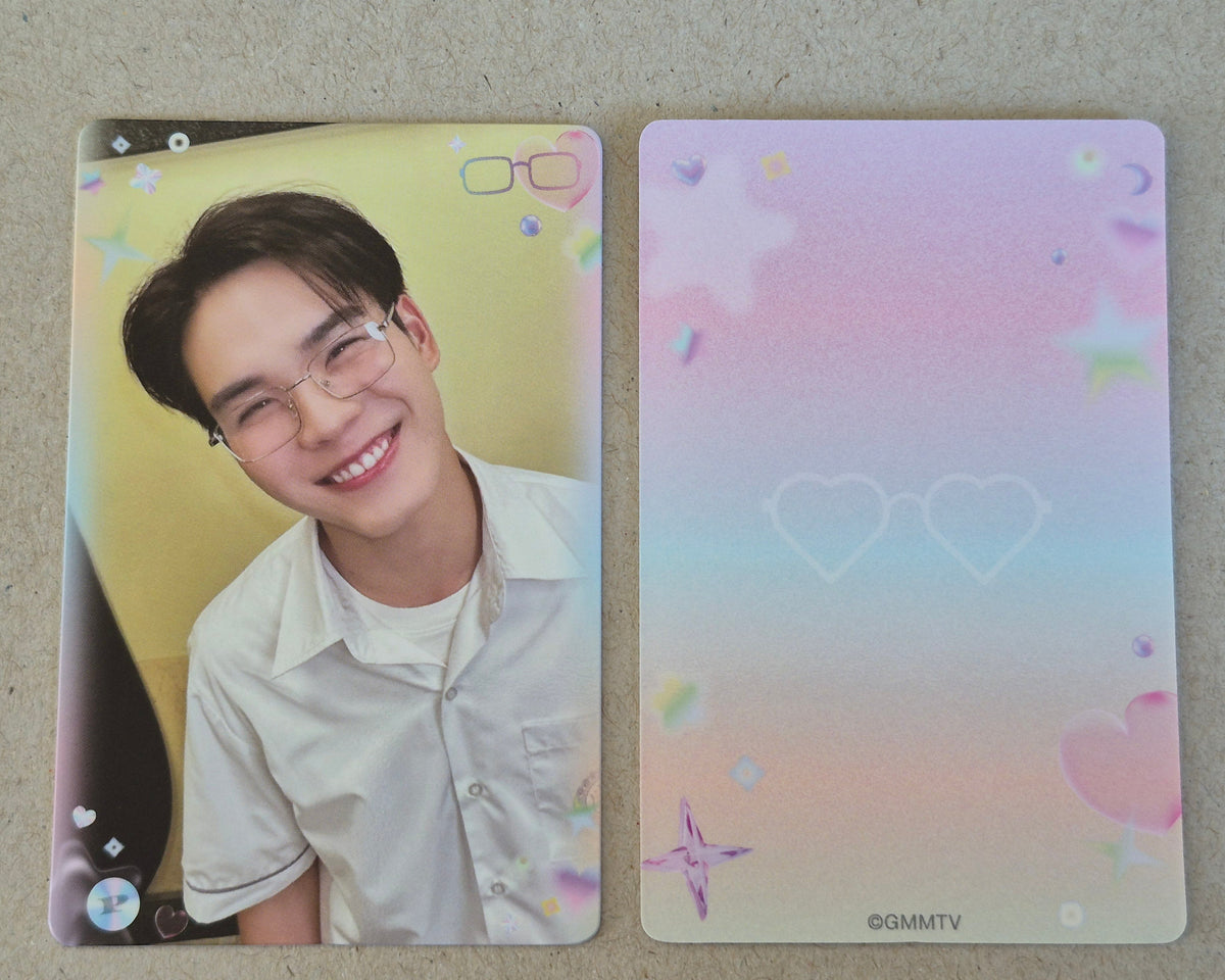 Ping BOYS ALL EYES HERE collectible photocard front and back official GMMTV TeshowPing merchandise