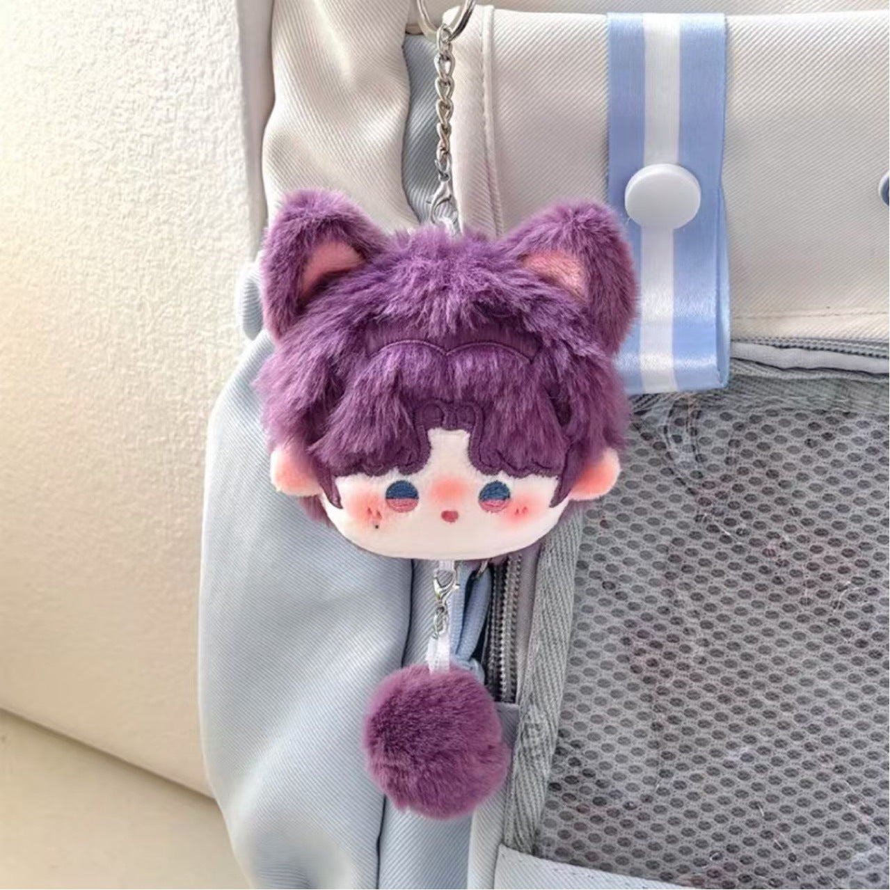 Rafayel Love and Deepspace inspired cute plush bag pendant mini cotton keychain fan collectible Rafayel character design preview