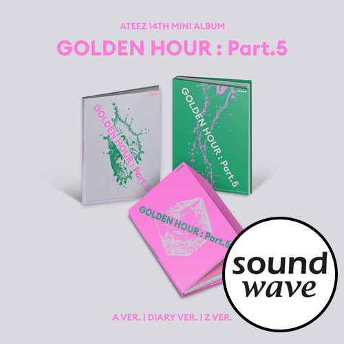 ATEEZ Golden Hour Part 5 album all versions preview A Diary Z covers official Kpop album Soundwave POB included